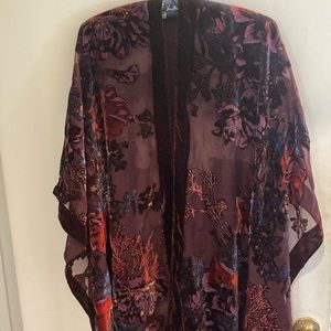 Anthropologie beautiful velvet cape